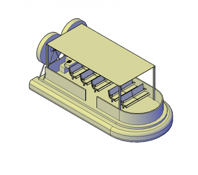 Hovercraft 3D DWG model