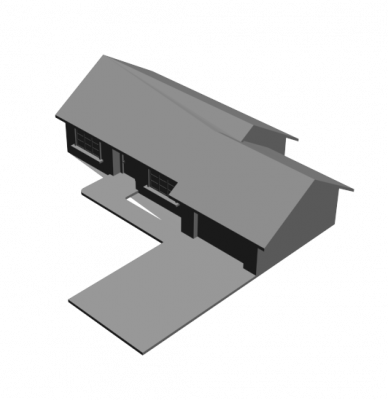 Bungalow 3DS Max model