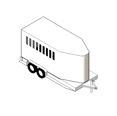 Horse trailer Revit family 