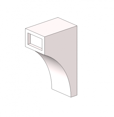 Cornice bracket Revit model 
