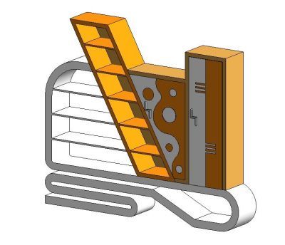 Book Shelf Design Revit Family 