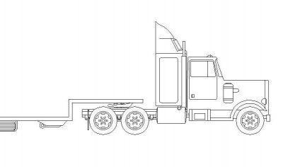 Low Loader Lorry & Trailer