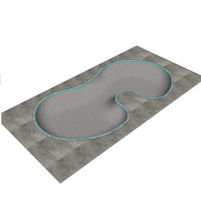 Skate bowl SKetchup block
