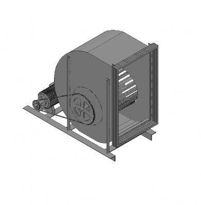 Fan exhaust 3D DWG model 
