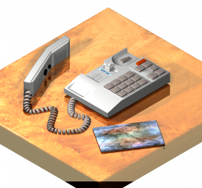 Office phone 3DS Max model 