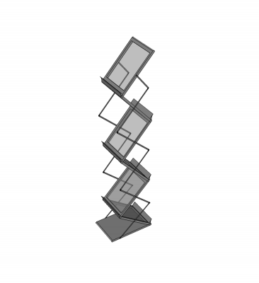 Leaflet rack Sketchup block