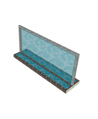 Glaswasserwand Sketchup Komponente