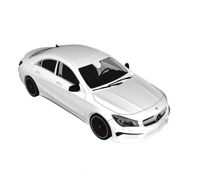 Sketchup model Mercedes CLA45
