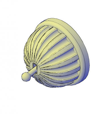 Blocco antico 3D interruttore DWG