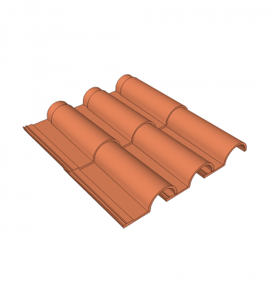 Double modèle roman sketchup tuile