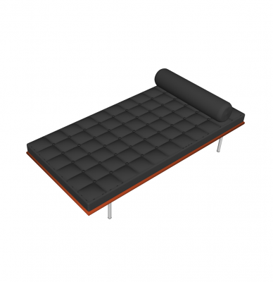 Barcelona Tag Bett SketchUp-Modell