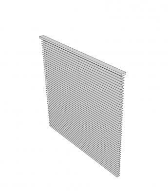 Weiß venezianischer Jalousien SketchUp-Modell