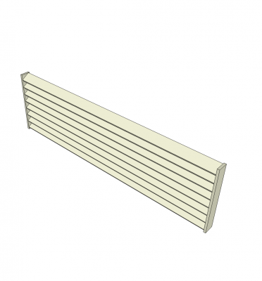 Brise horizontal sketchup model