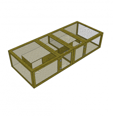 Animal hutch sketchup model