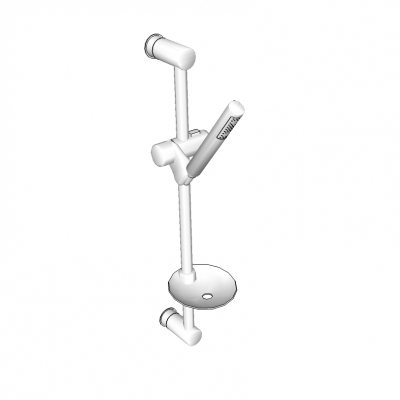 Sliding rail shower sketchup model