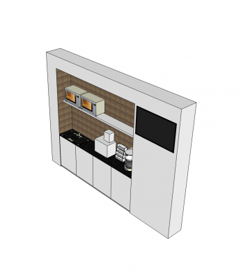 Tee-Einheit SketchUp-Modell