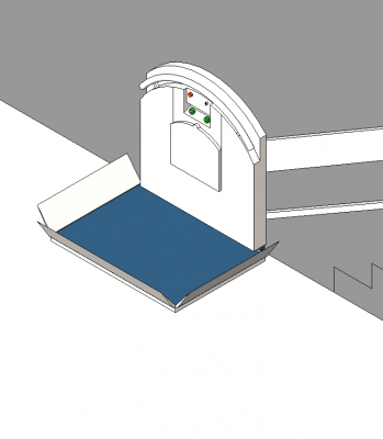 Stair elevator revit model 
