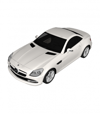 Mercedes Benz SLK350 sketchup block