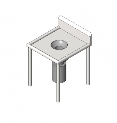 Garbage disposal revit block