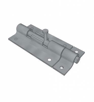 Barrel bolt sketchup model