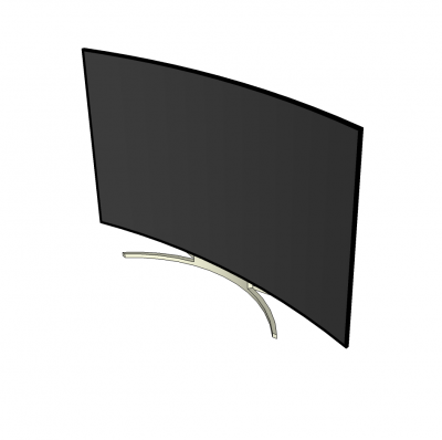 Curved TV sketchup model