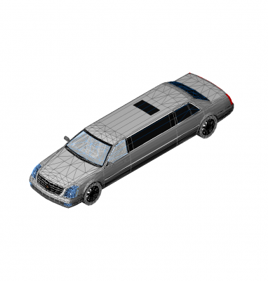 Cadillac limousine revit block