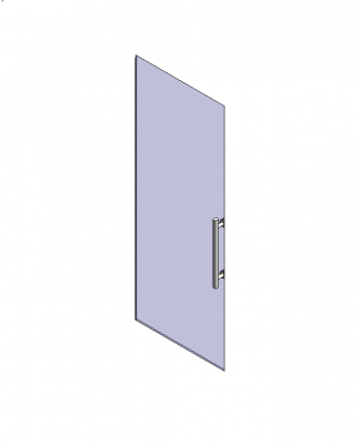 Frameless Glastür Revit Objekt