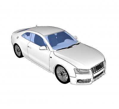 Audi A5 coupé modelo de SketchUp