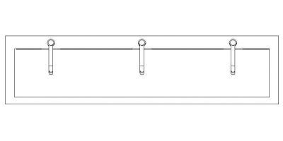 Trough Hand Basin dwg