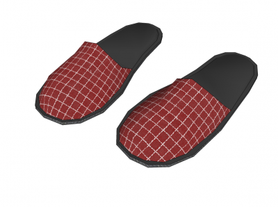 Slippers sketchup model