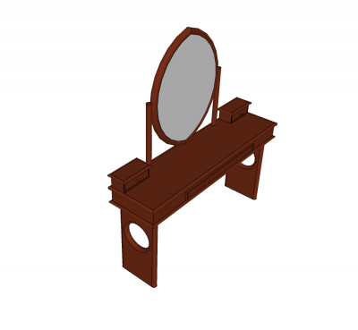Make-up-Tisch Sketchup-Modell
