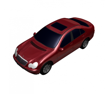 Mercedes C Class 3DS Max model 