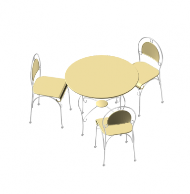 Tisch und Stühle