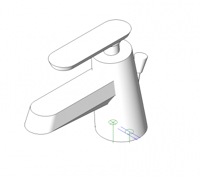 Einhebel Badezimmerhahn Revit Block