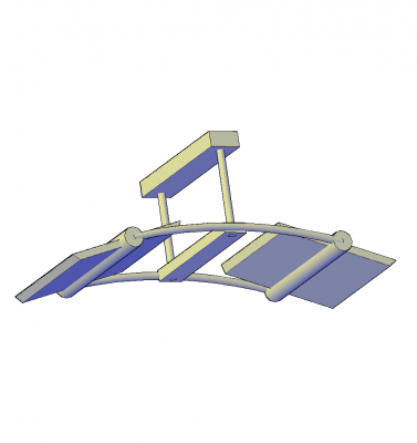 Modern ceiling light 3D AutoCAD model