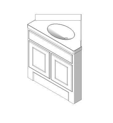Corner Eitelkeitsmaßeinheit revit Modell