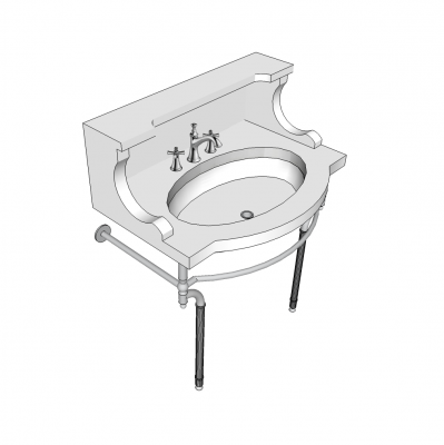 Viktorianisches Becken Sketchup Modell
