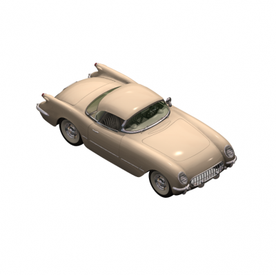 Chevrolet Corvette modelo 3d max 54