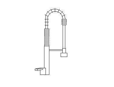 Rubinetto da cucina estraibile dwg
