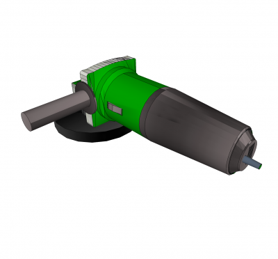 Angle grinder Sketchup model