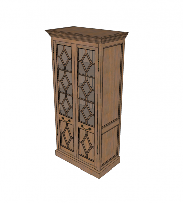 Mueble de gabinete modelo Sketchup