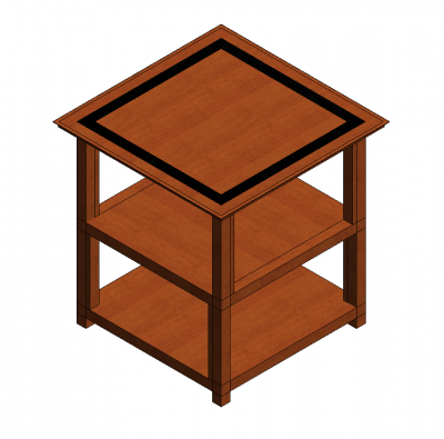 Buchtisch Revit Modell