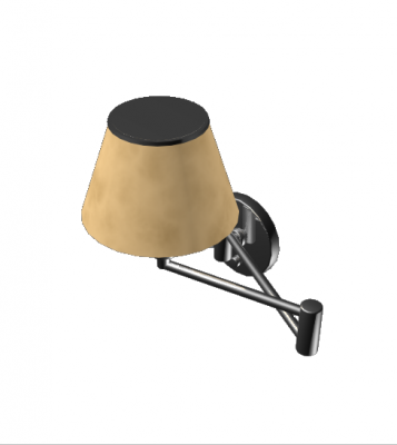 Adjustable wall lamp 3d max block