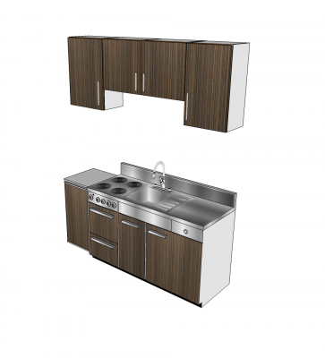 Kitchenette design Sketchup model 