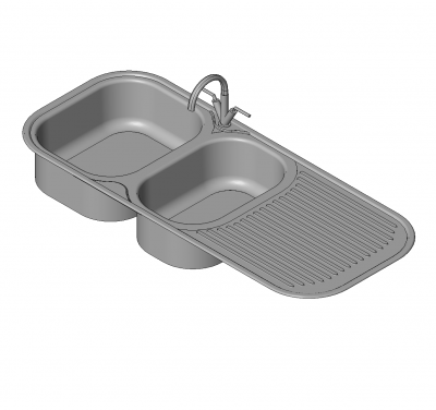 Doppelwaschbecken Revit Modell