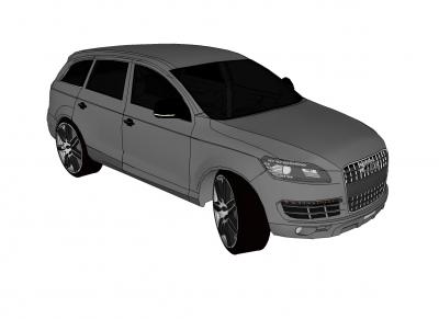 Audi Q7 Sketchup Modell