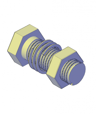 Bolt with spring washer 