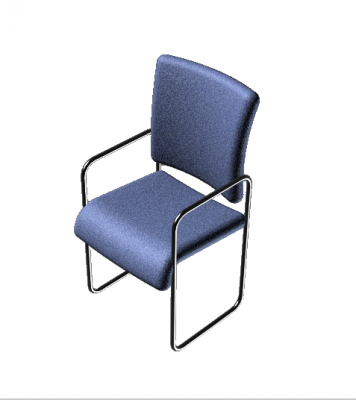 3DS MAX Modell Empfang Wartezimmer Stuhl