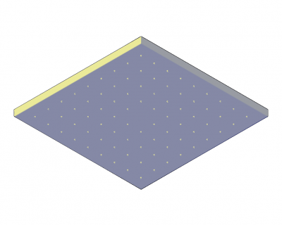 Quadratischer Duschkopf 3D dwg Modell