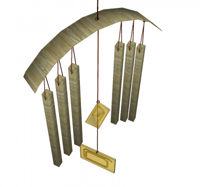 Modello di Sketchup del carillon del vento